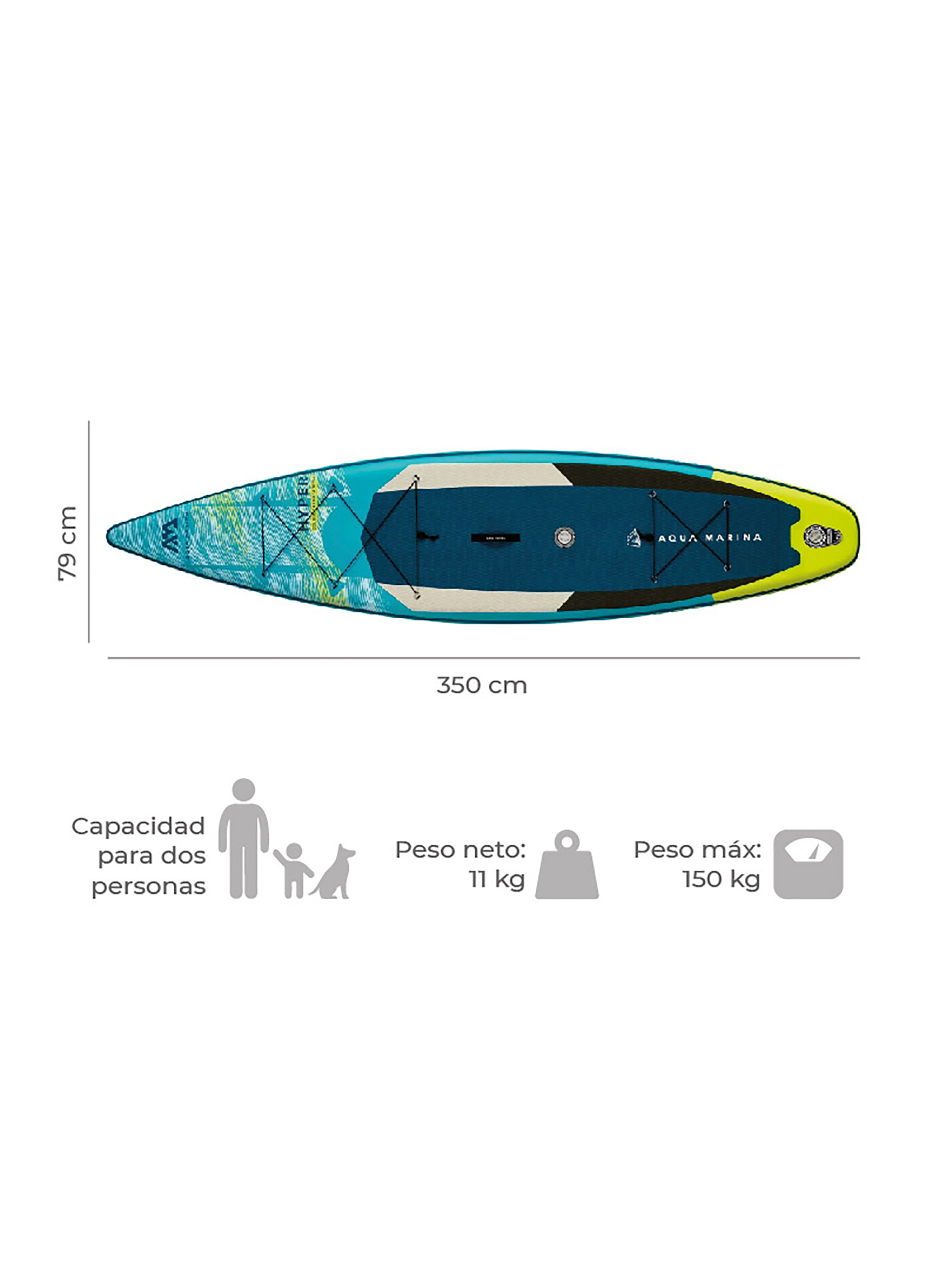 Stand Up Paddle Inflable / SUP Hyper / Tabla Aqua Marina-1