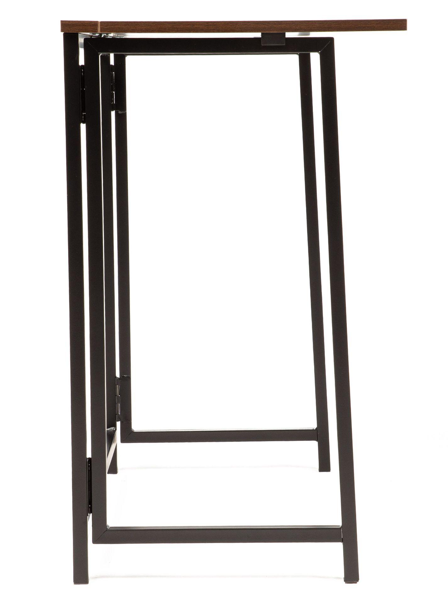 Escritorio Plegable Top Living Wengué Compacto Industrial-7