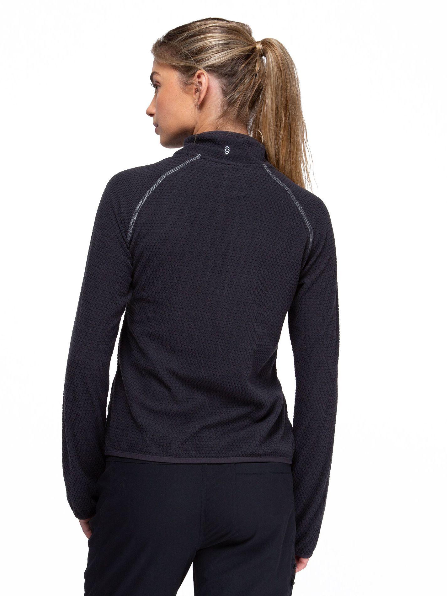 Poleron Mujer Nano Fleece Gris Oscuro Kano Tineo Deportivo-8