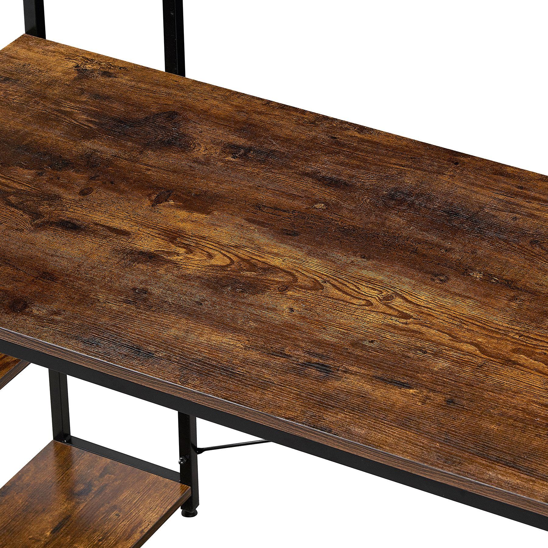Escritorio Estilo Industrial Relan Estantería Lateral Desk 4-7