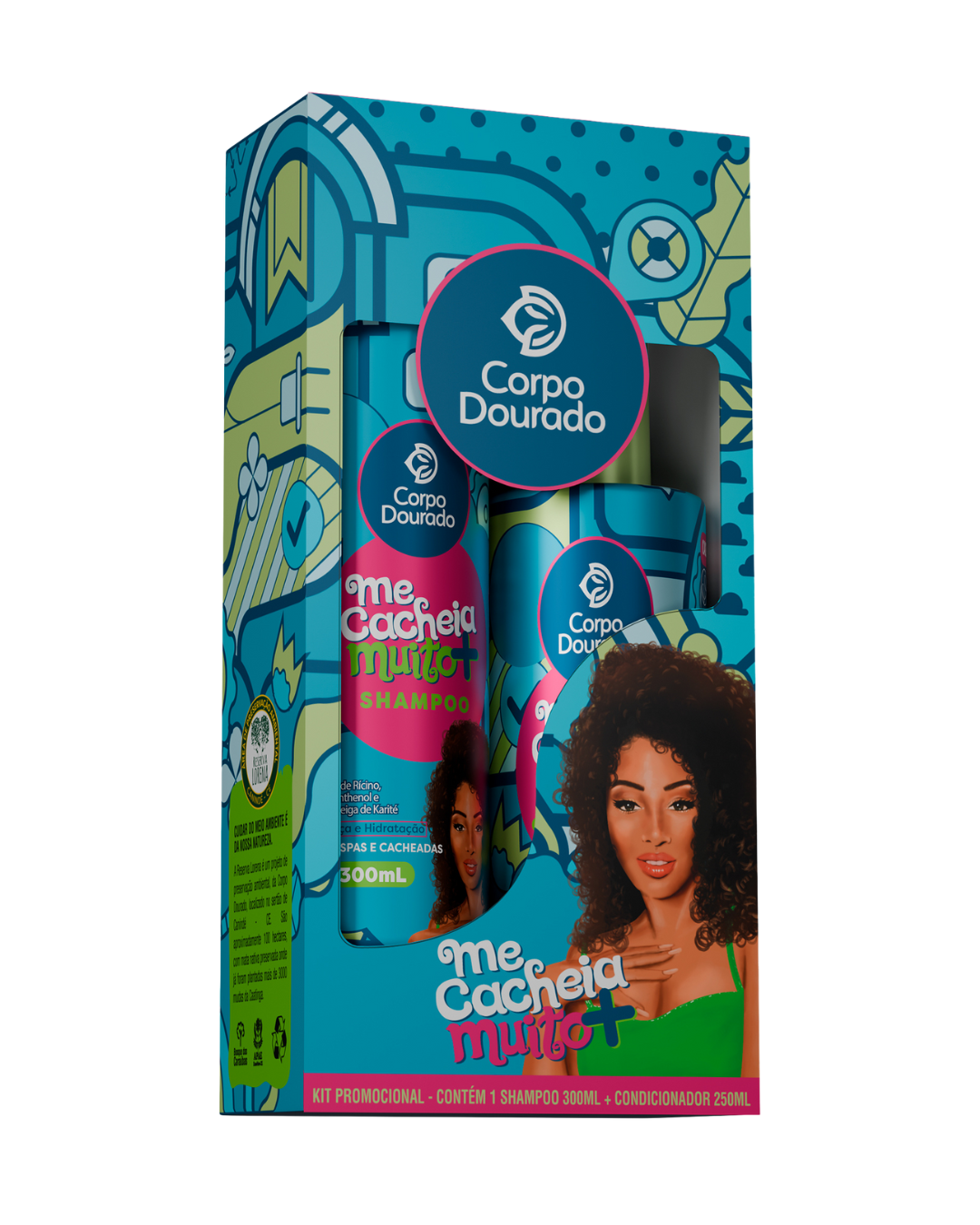 Kit Shampoo y Acondicionador 250 ml Mas Rizado -1
