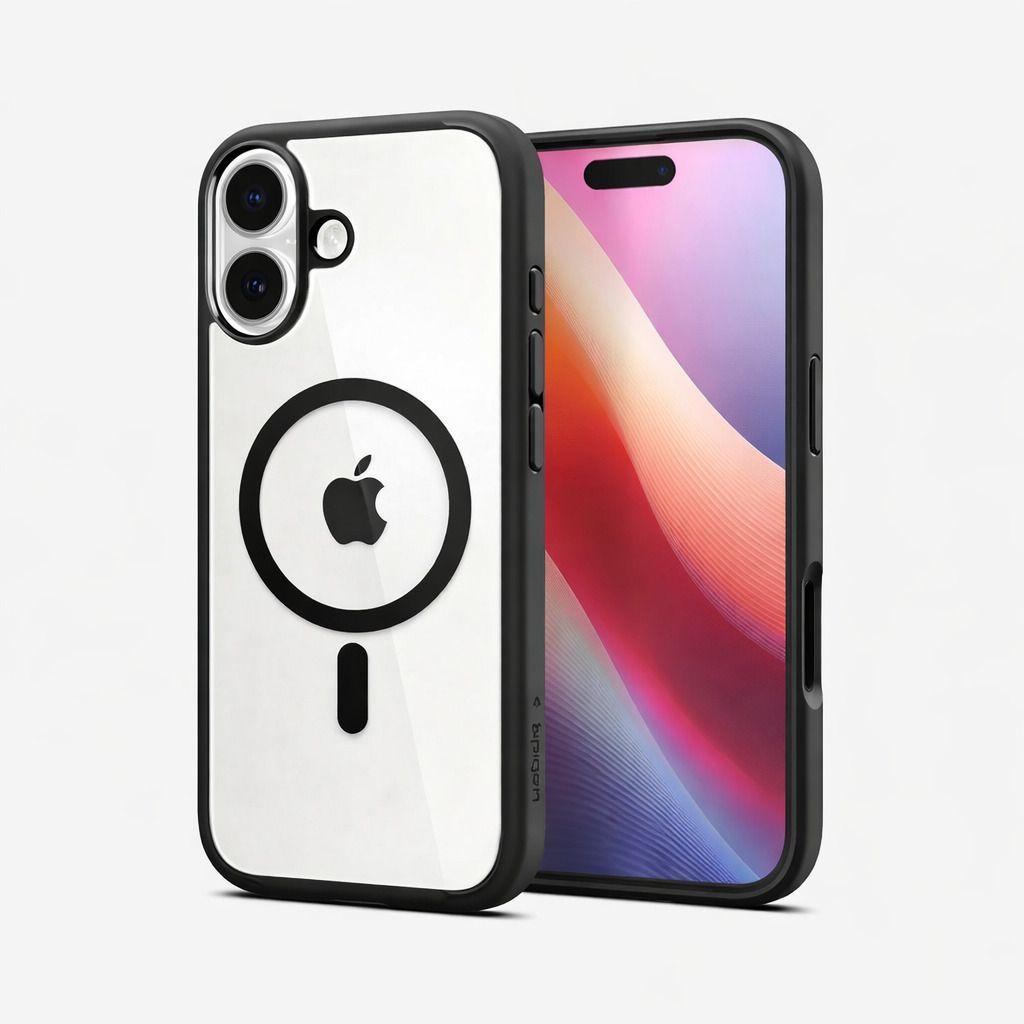 Carcasa iPhone 17 Marca Spigen Ultra Hybrid T Magsafe Bordes Negros-0