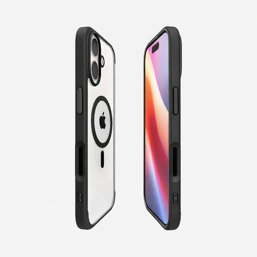 Carcasa iPhone 17 Marca Spigen Ultra Hybrid T Magsafe Bordes Negros-1