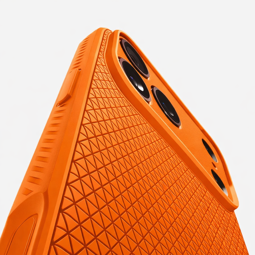 Carcasa Para iPhone 17 Pro Spigen Mag Armor Con Magsafe Naranja-1
