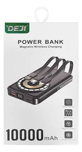 Batería Externa Power Bank Deji 10000 Mah. Color Negro-2
