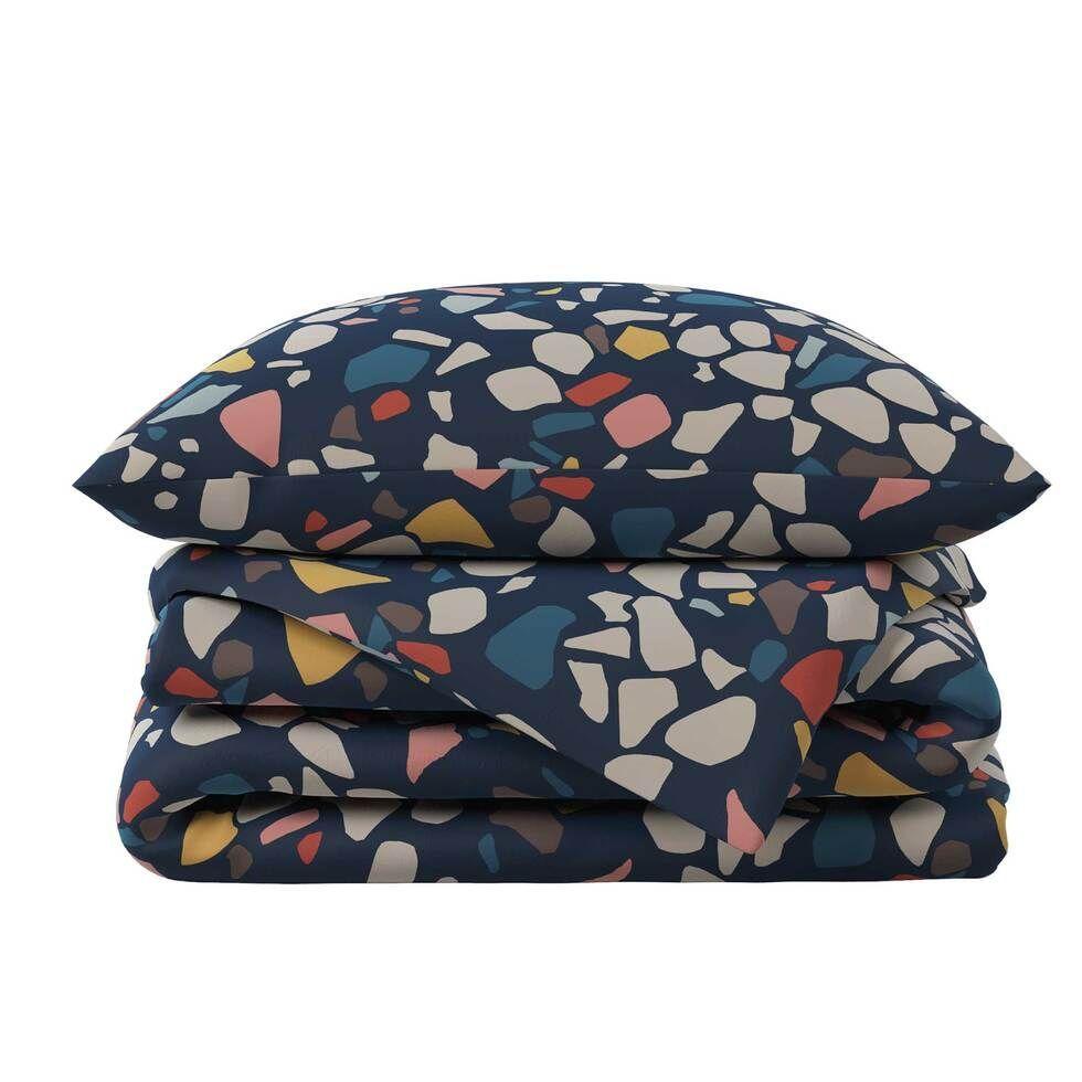 Funda de Plumón Terazzo Azul 1 plaza-0