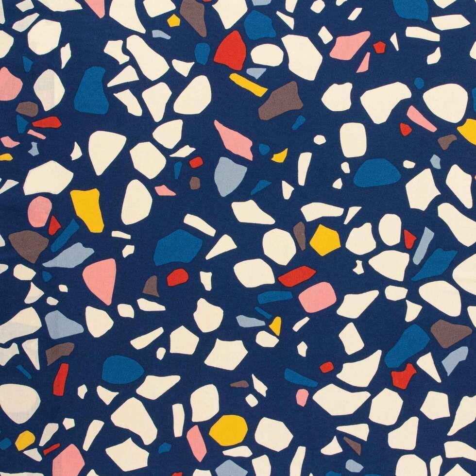 Funda de Plumón Terazzo Azul 1 plaza-1