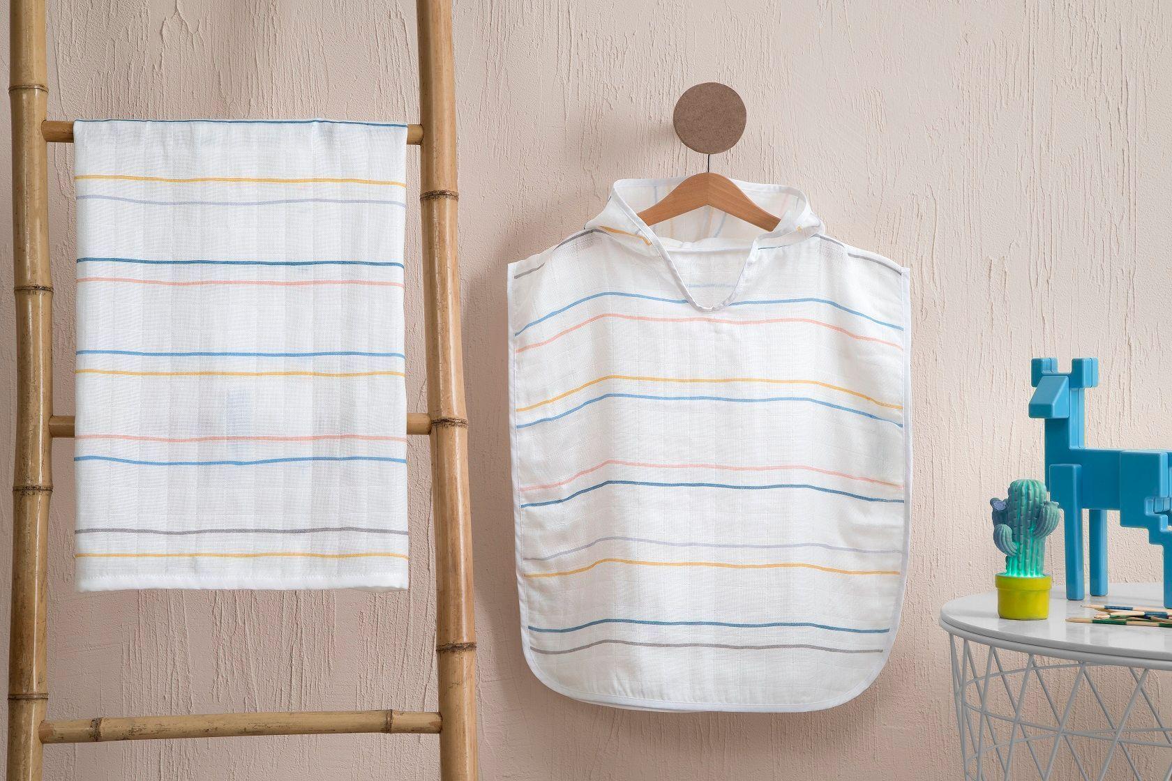 Poncho Muslin Stripe-2