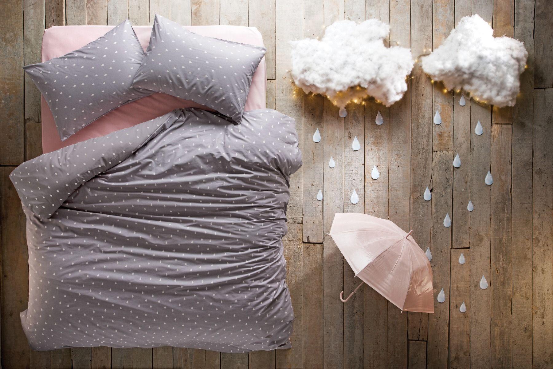 Funda de Plumón Drops in a Dream Gris Gris 2 plaza-1