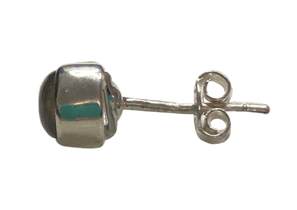 Aros plata 925 al lóbulo, Labradorita-2
