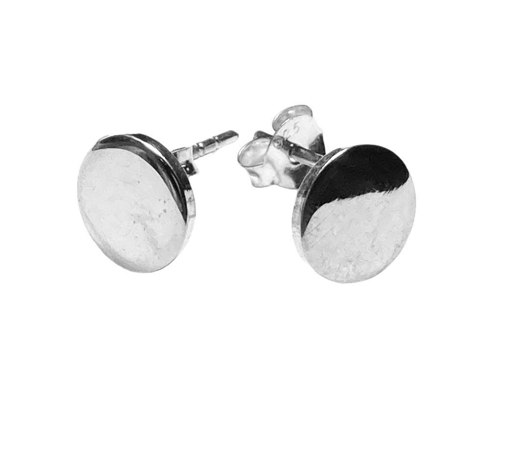 Aros plata 925 al lóbulo círculo-0