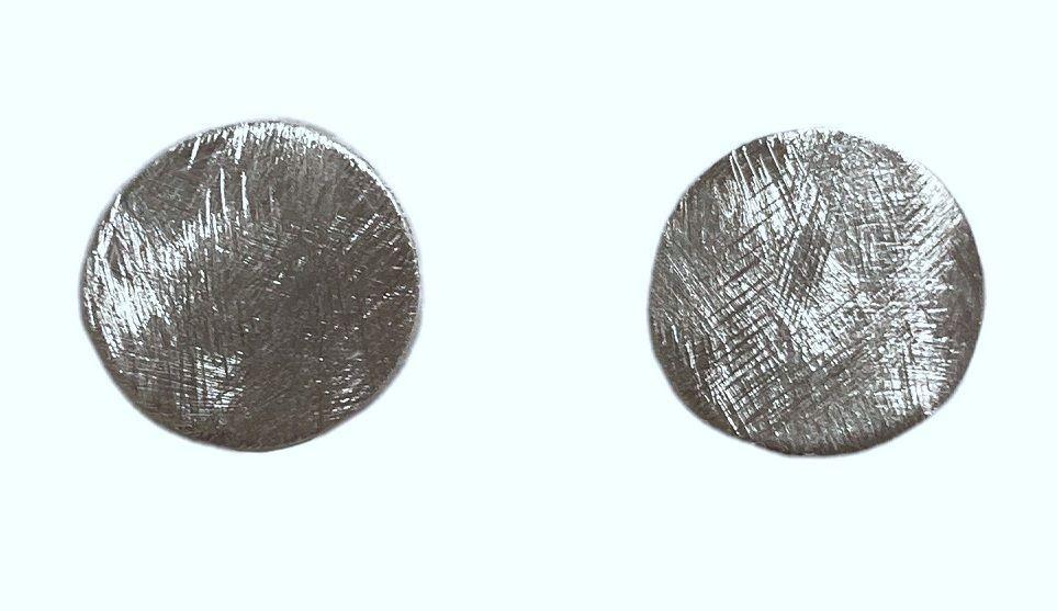 Aros plata 925 al lóbulo, esmerilados-0