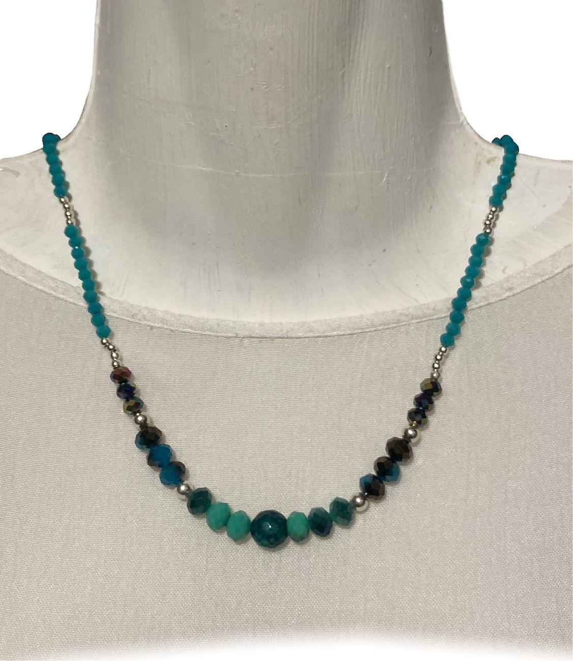 Collar de plata 925 con Cristales-3