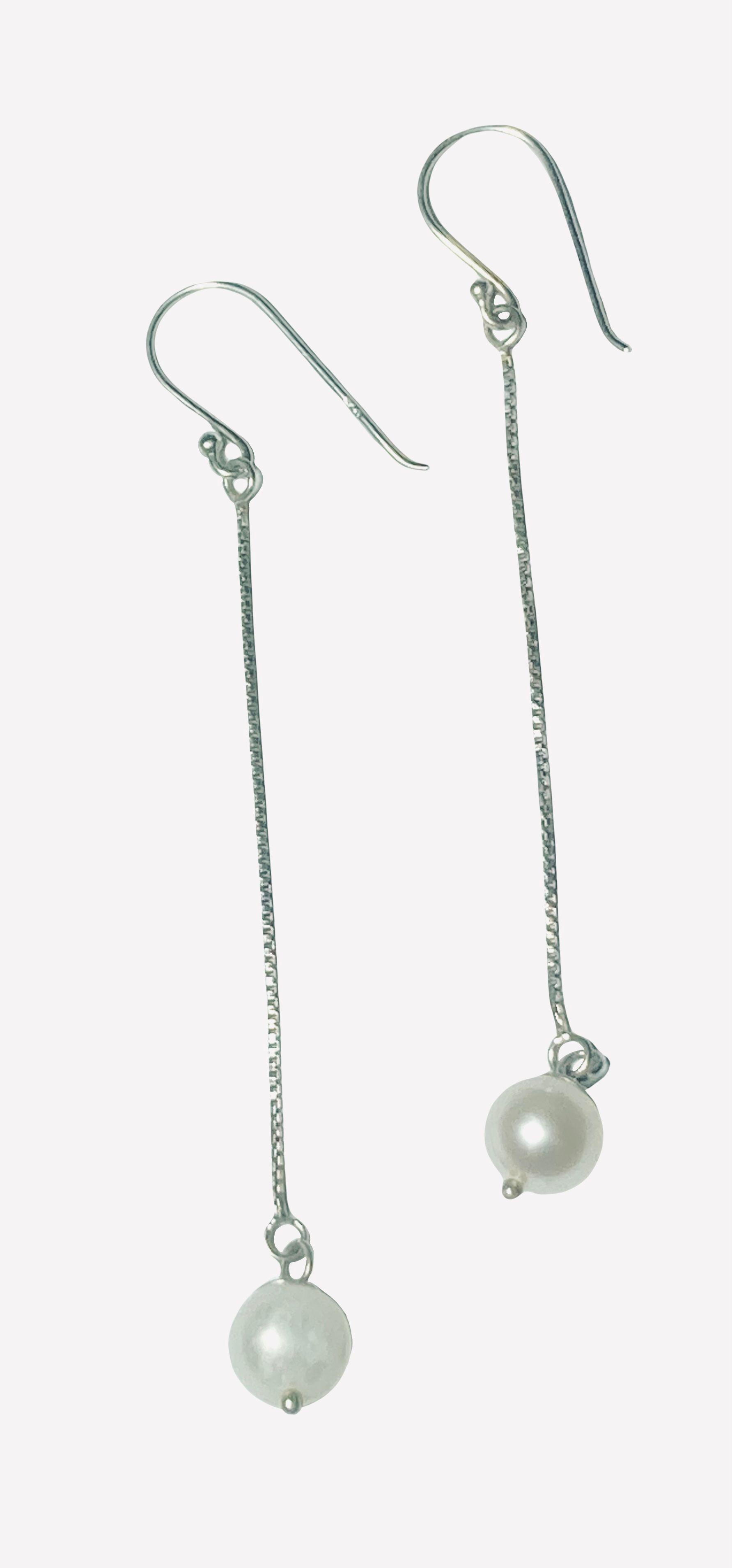 Aros plata 925 linea perla-2