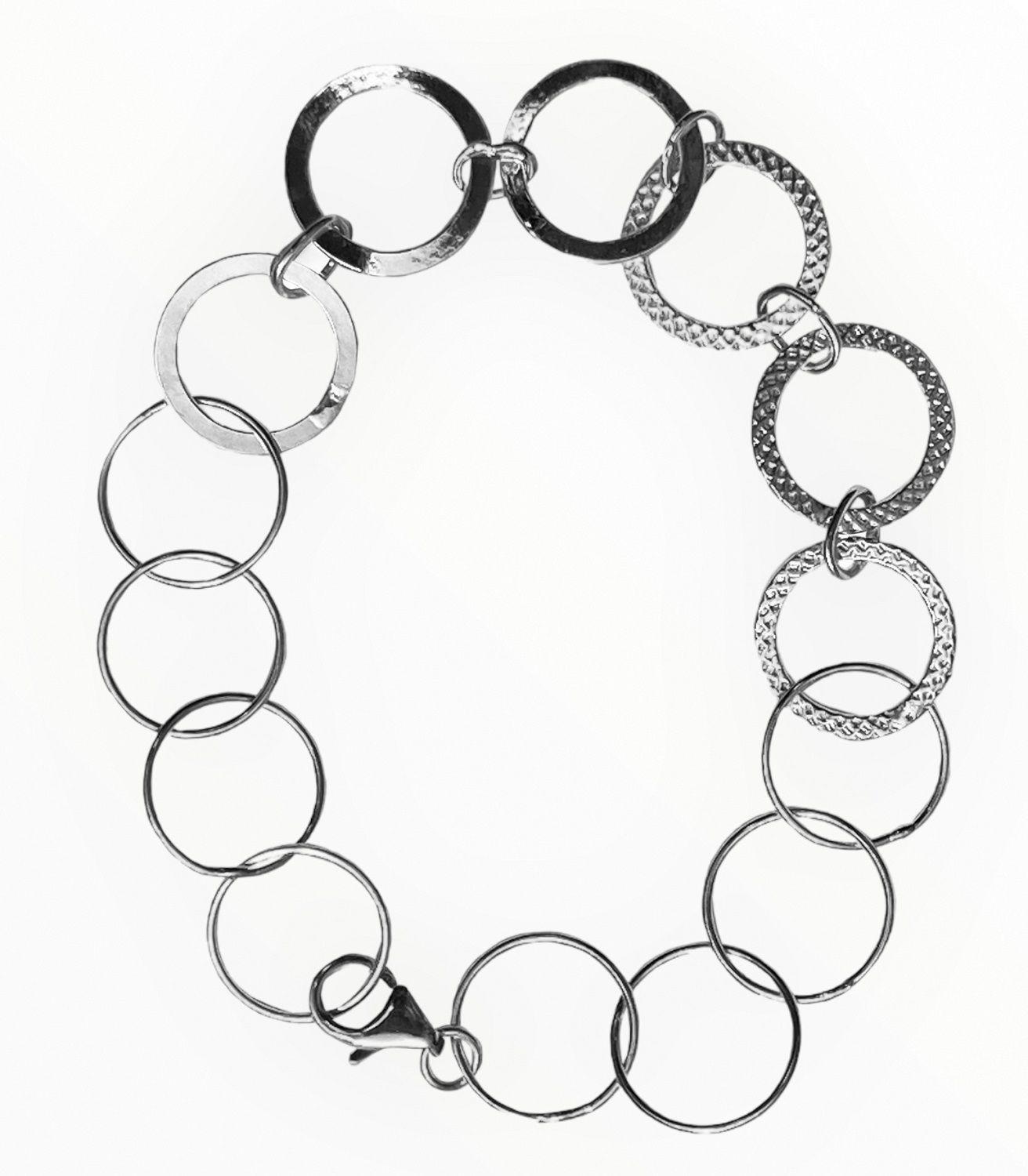 Pulsera de plata 925 circulos-2
