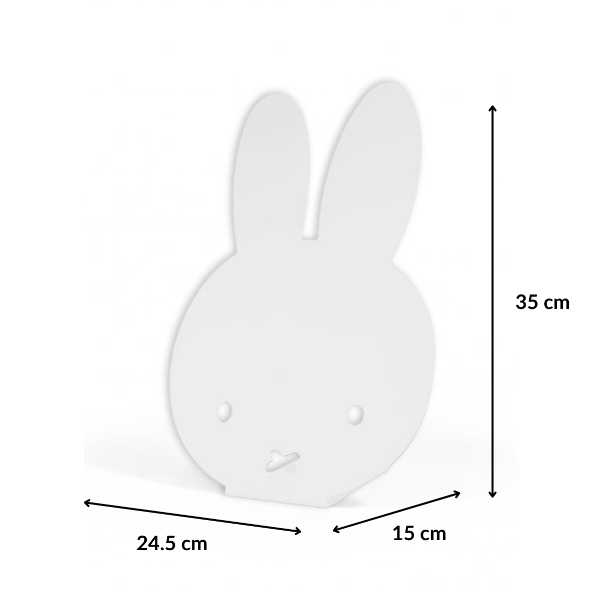 Tablero de mesa metal Magnético Miffy Medidas 35 x 23,5 x 15 cm-3