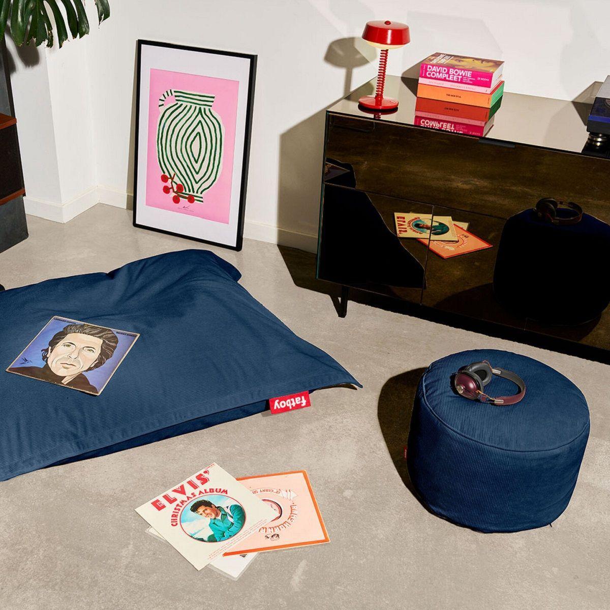 Puff Point Recycled Cord Deep Blue-3