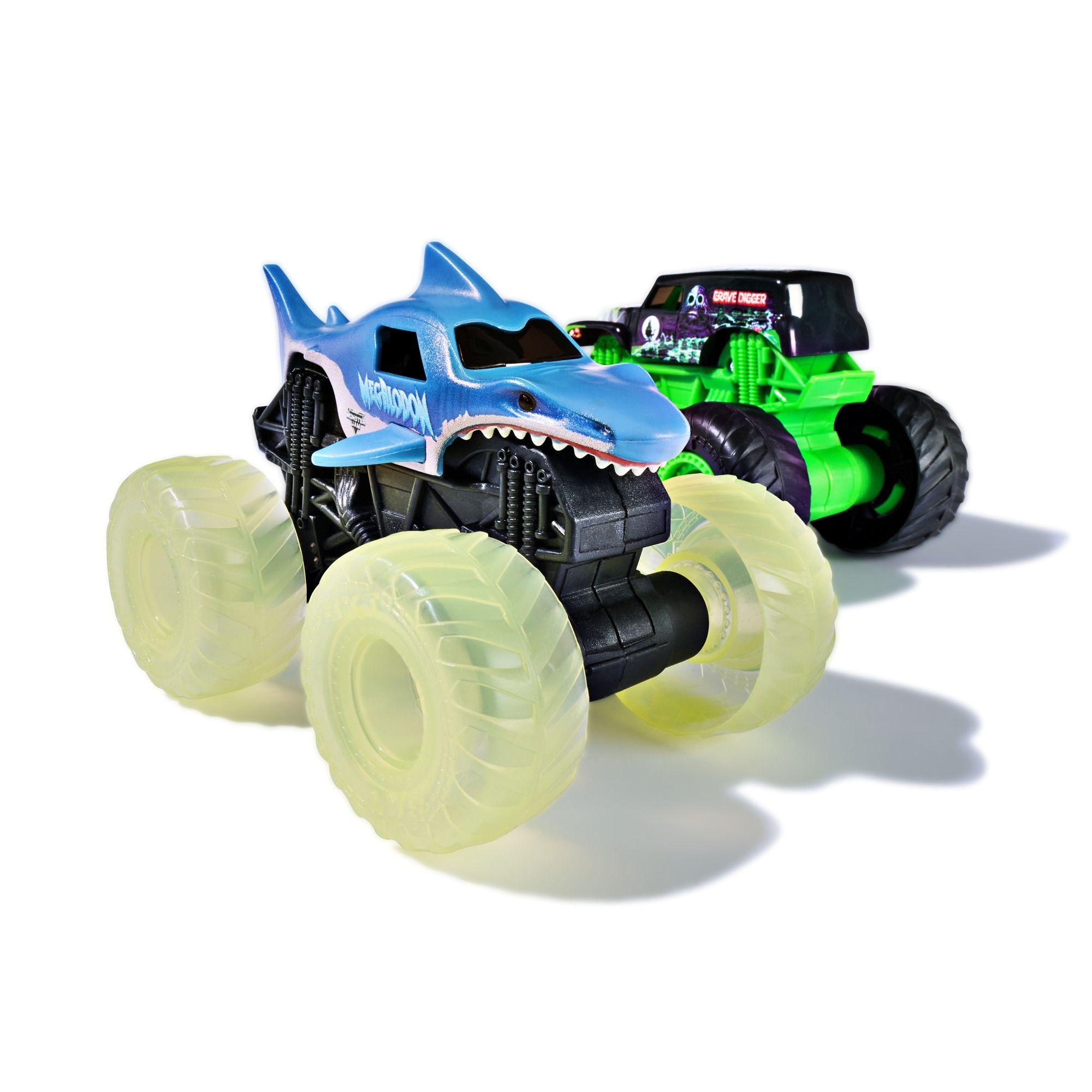 Pack 2 Vehículos 1:43 Con Luz Monster Jam-2