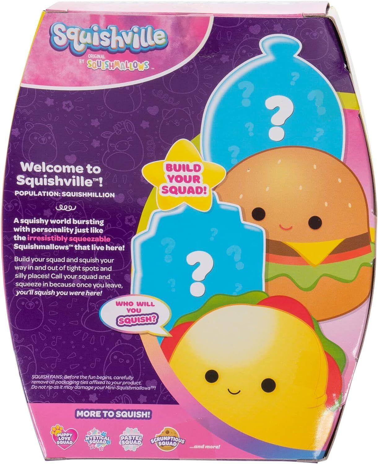 Pack De 4 Peluches 5 Centímetros Squishville Squishmallows.-4