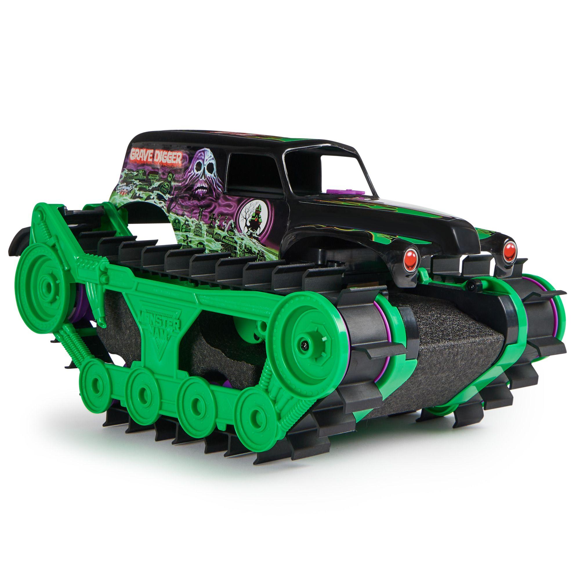 Auto De Control Remoto Grave Digger Trax Monster Jam-3