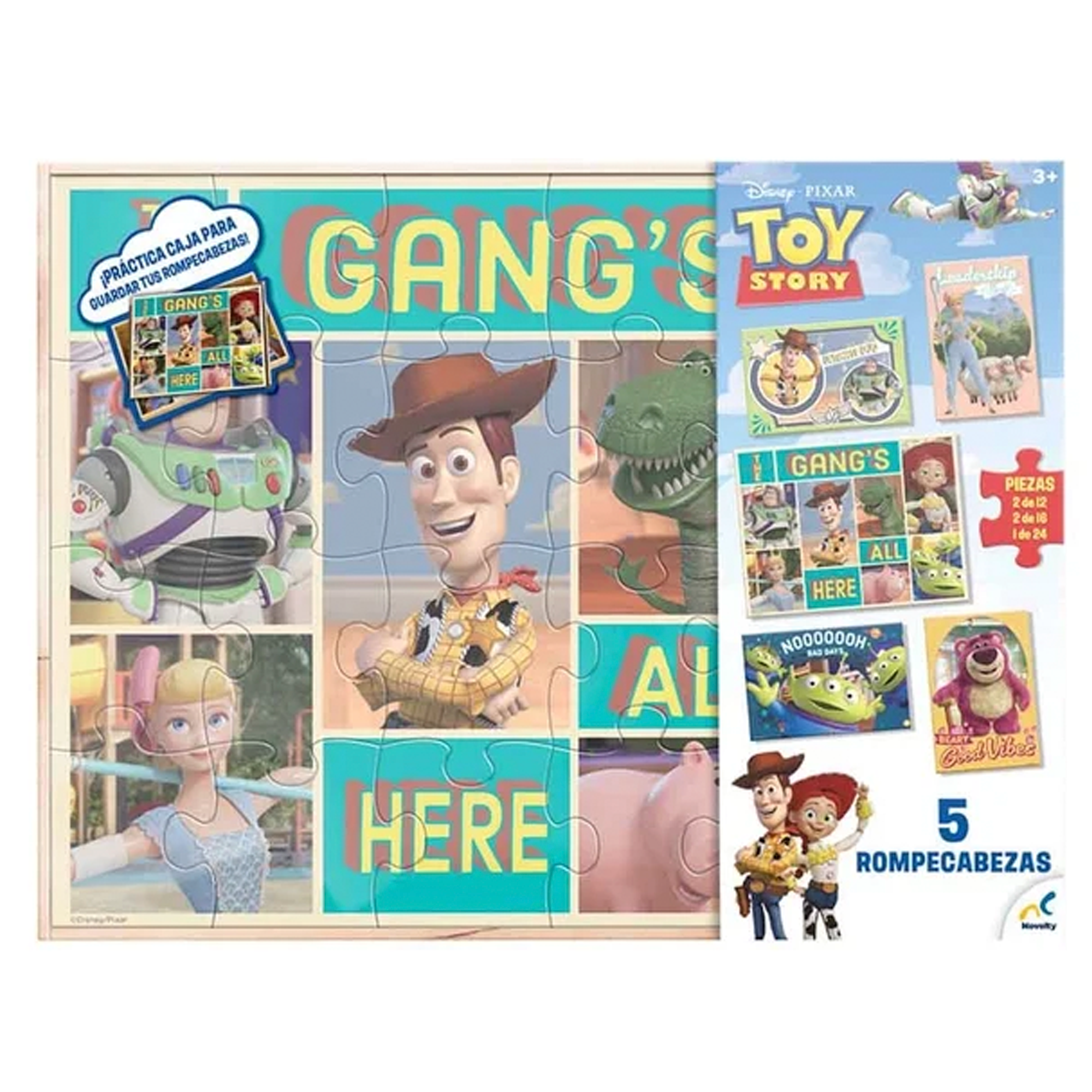 Rompecabezas De Madera 5 en 1 Toy Story-2