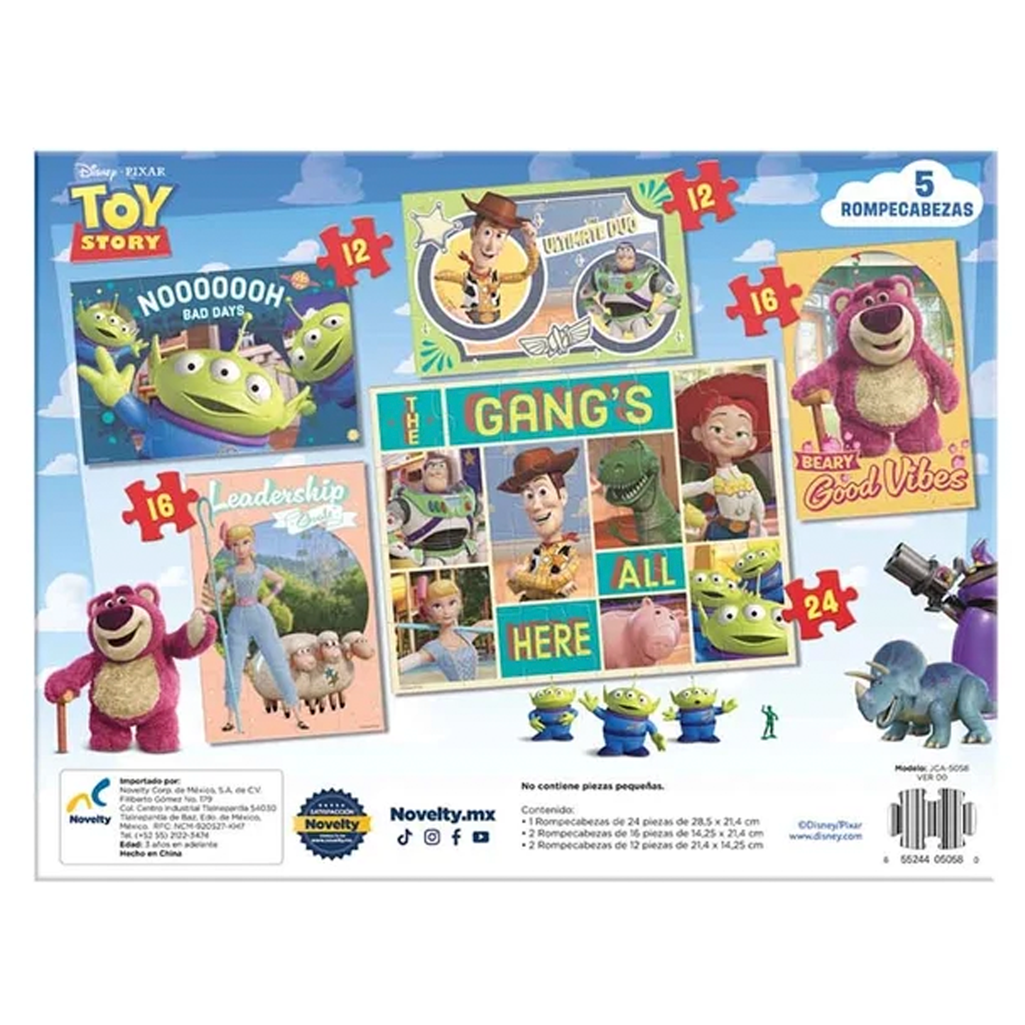 Rompecabezas De Madera 5 en 1 Toy Story-3
