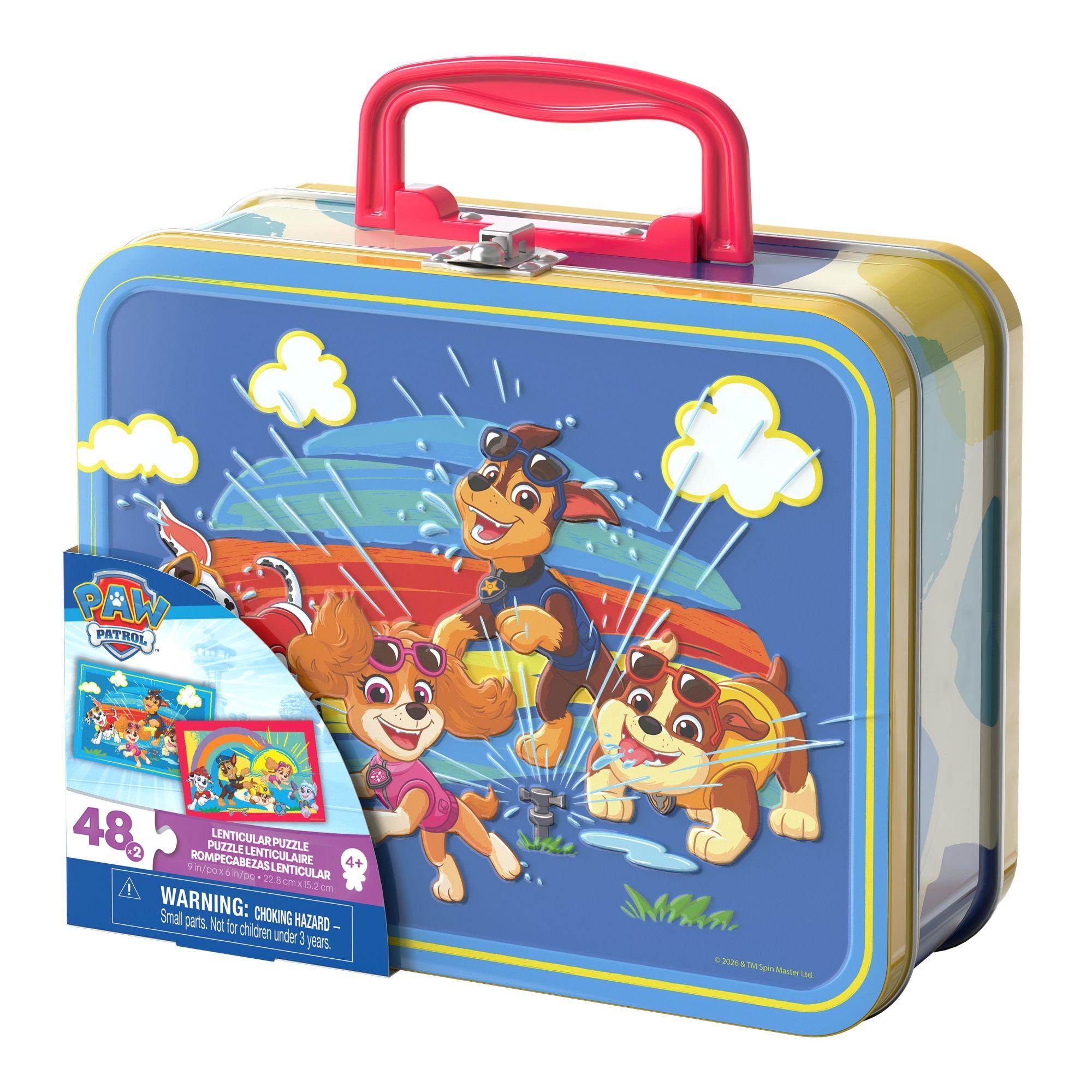 Set De 2 Puzzles En Caja Metalica Paw Patrol-1