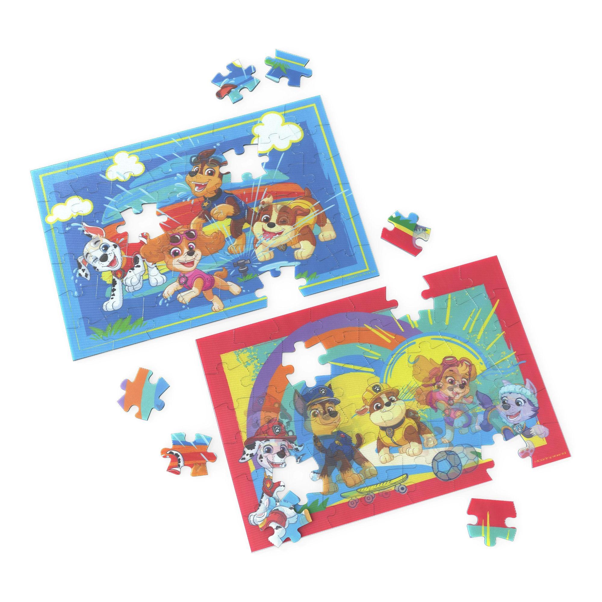 Set De 2 Puzzles En Caja Metalica Paw Patrol-3