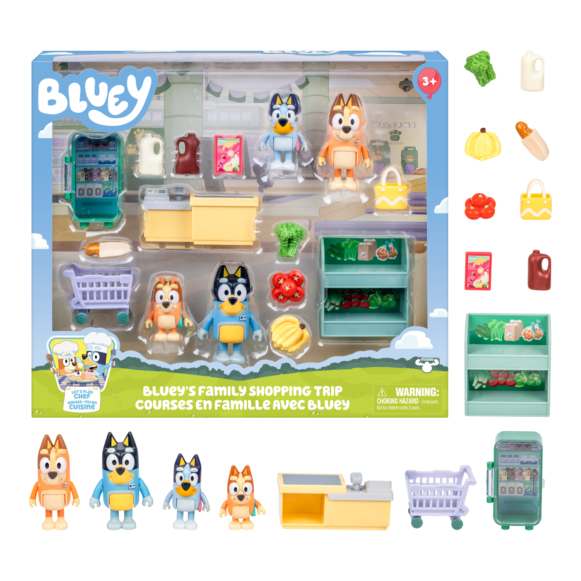 Set Excursión De Compras Familiar Con Figuras Bluey-2