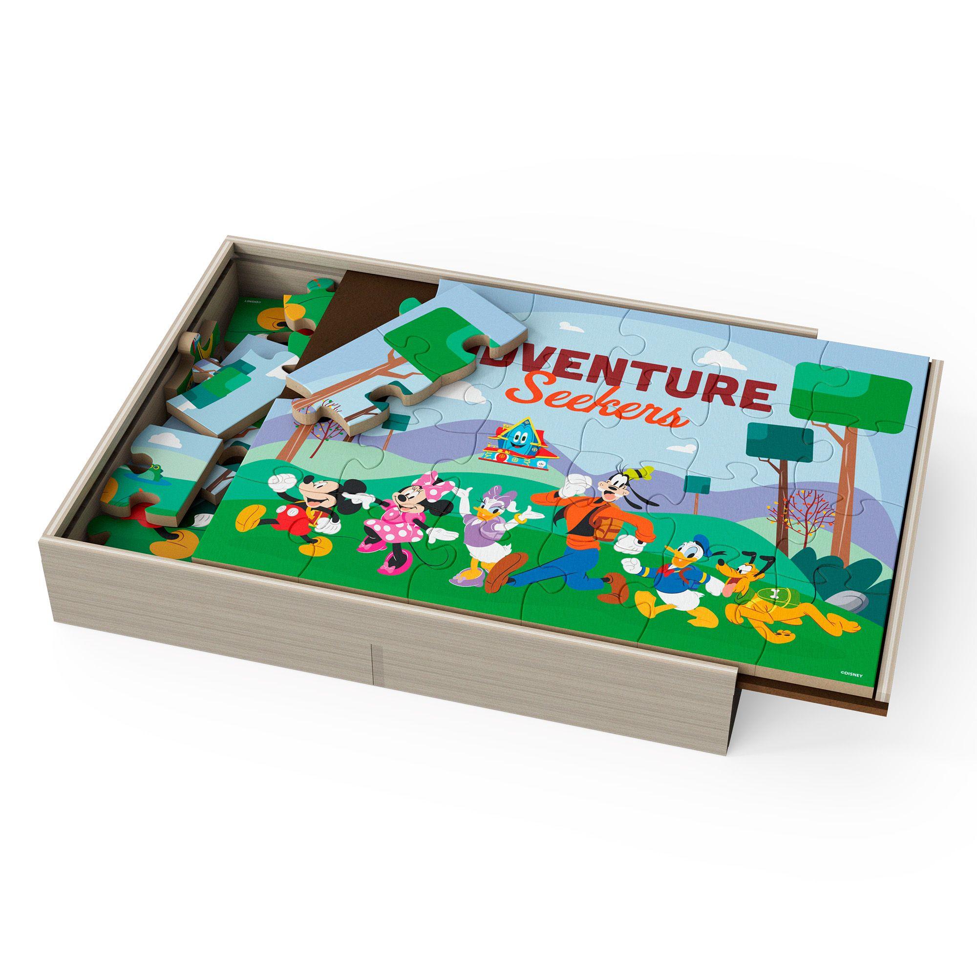 Set 5 Puzzles De Madera Mickey Mouse Disney-2