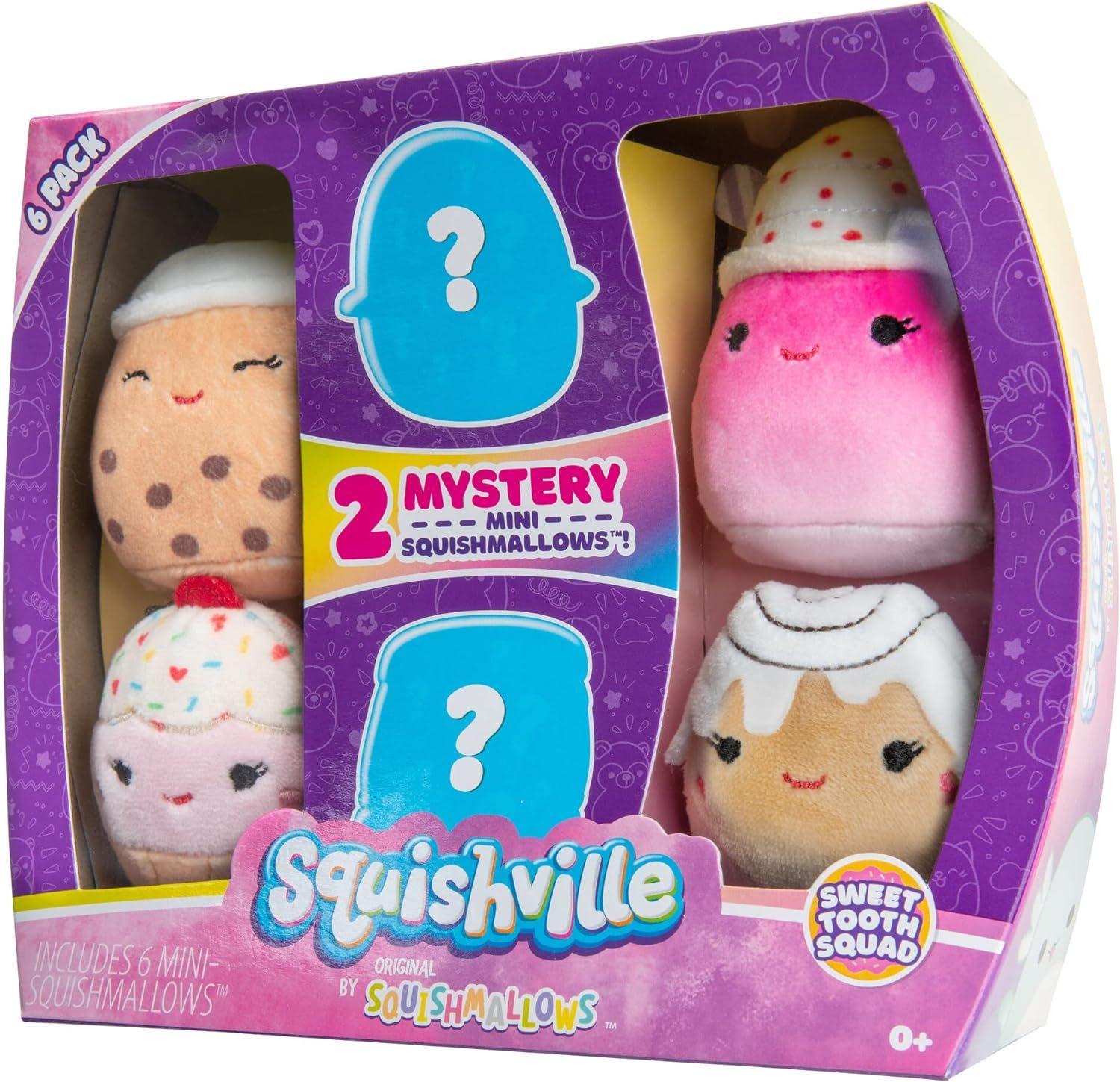 Pack de 6 Peluches 5 Centímetros Squishville Squishmallows.-3