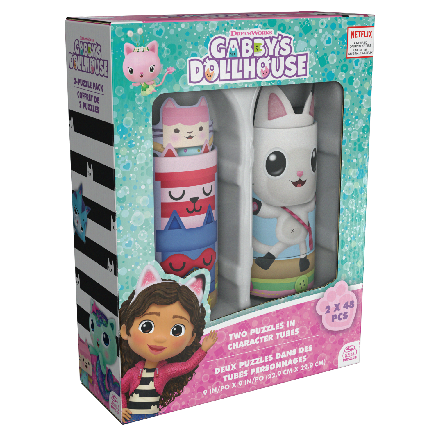 Set de 2 Puzzles Gatitubos Gabby Dollhouse.-3
