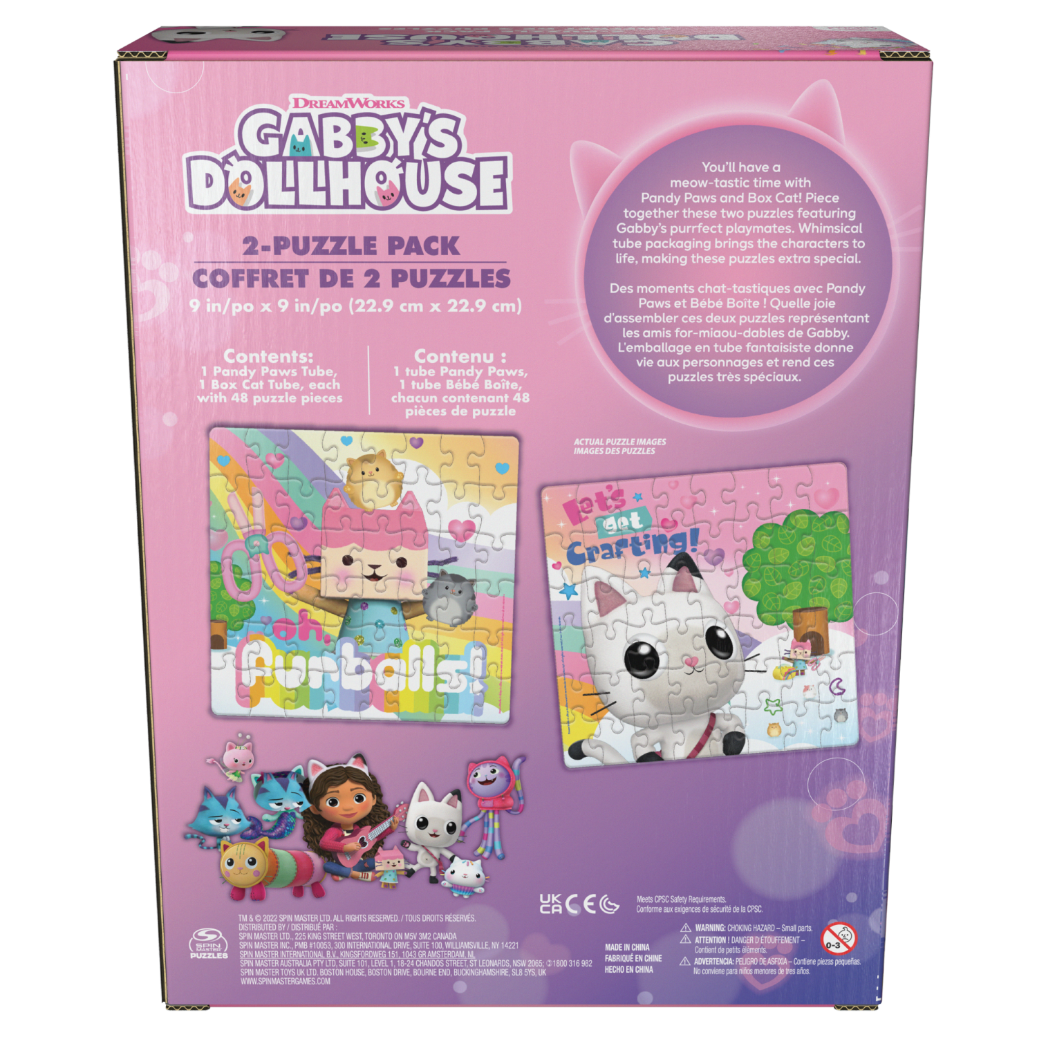 Set de 2 Puzzles Gatitubos Gabby Dollhouse.-4