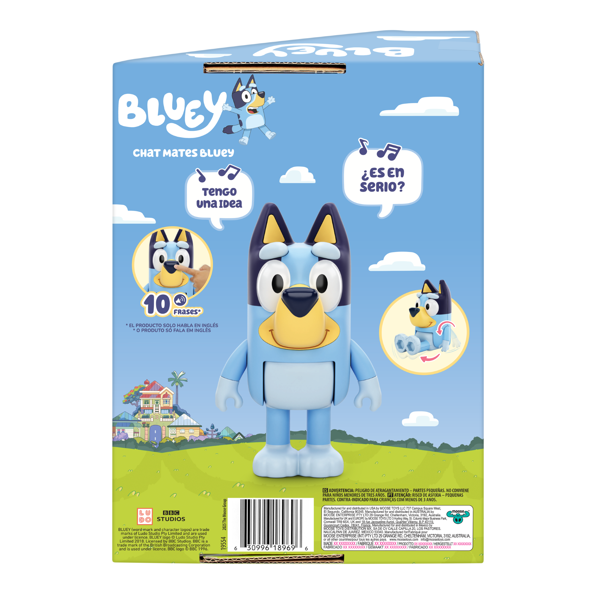 Figura De Bluey Con 10 Divertidas Frases Bluey-5