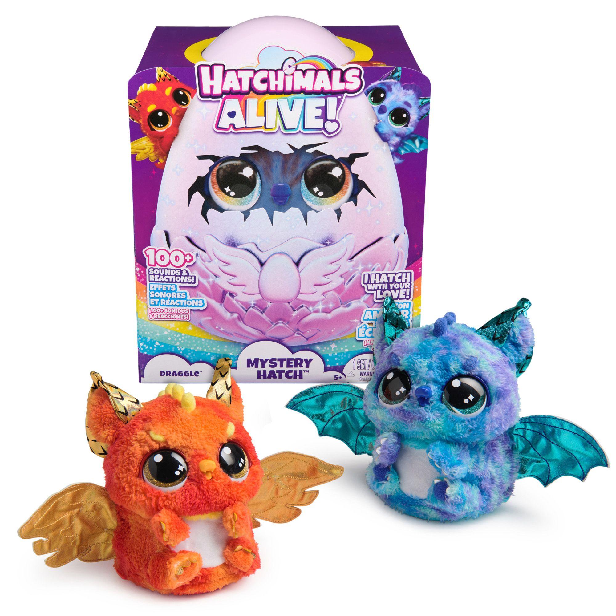 Mascota Interactiva Hatchimals Draggle Niebla Luces Y Sonido-2