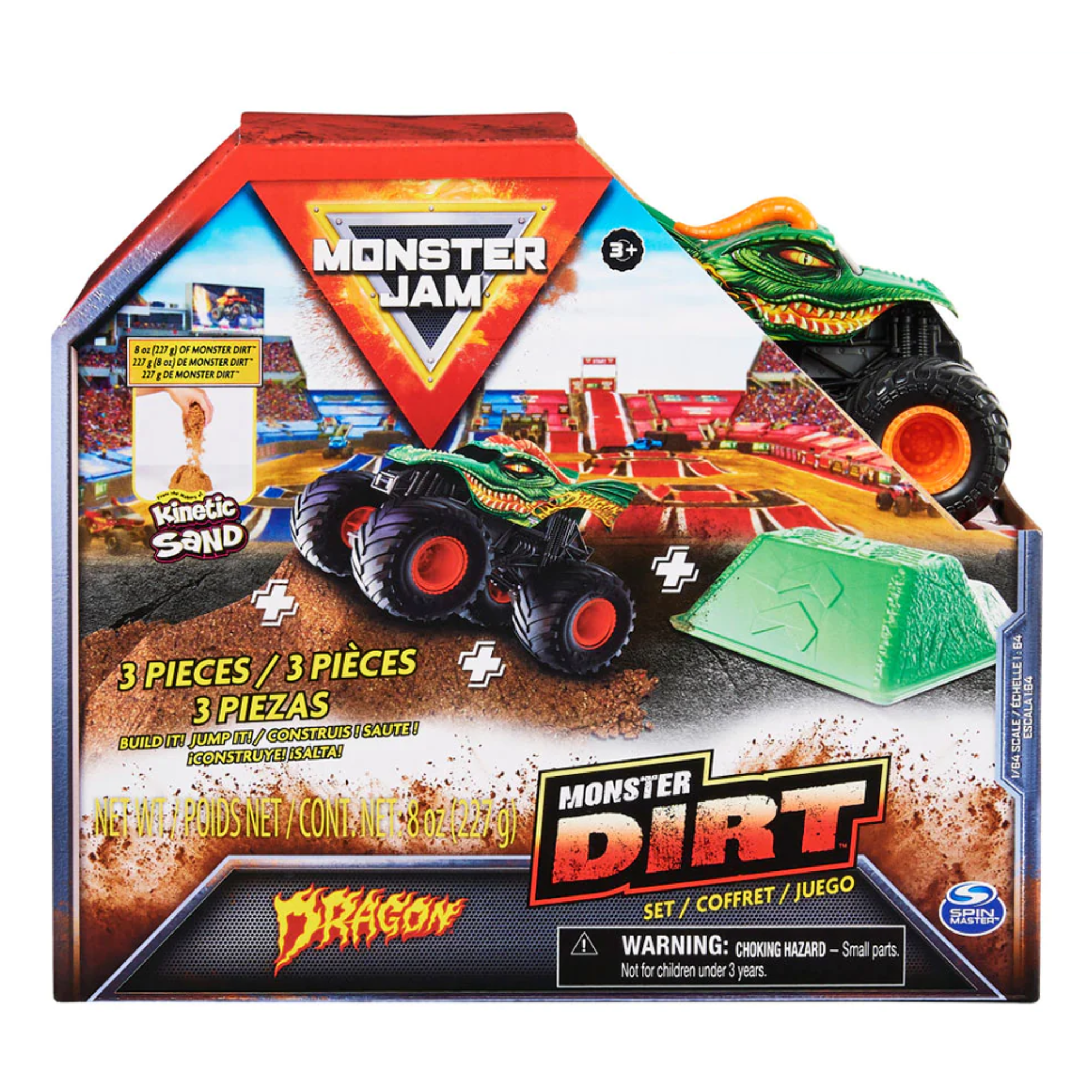 Camión Monster Jam Dragon Arena Obstáculos Y Herramientas-2