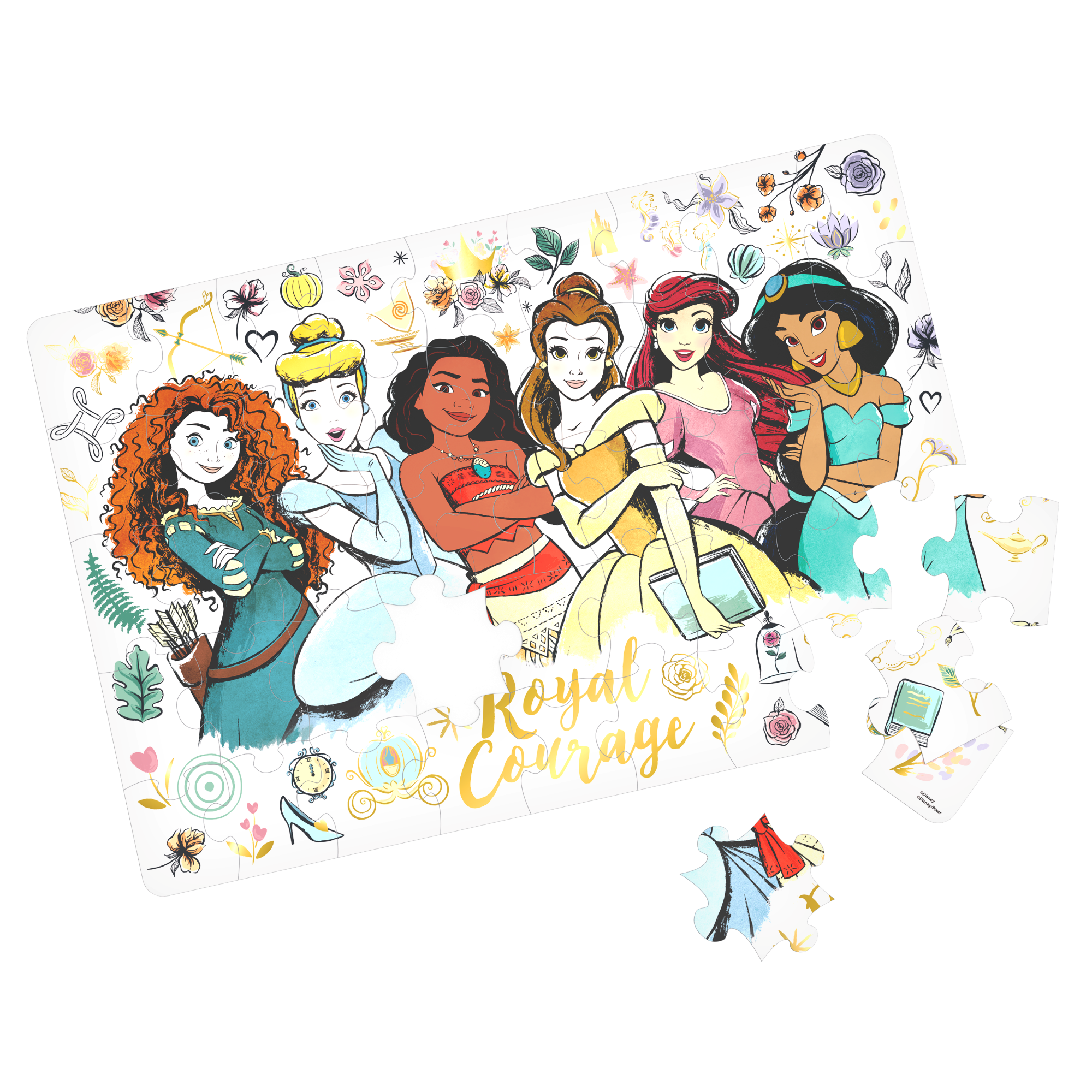 Puzzle De Princesas De 46 Piezas Grandes Disney-4