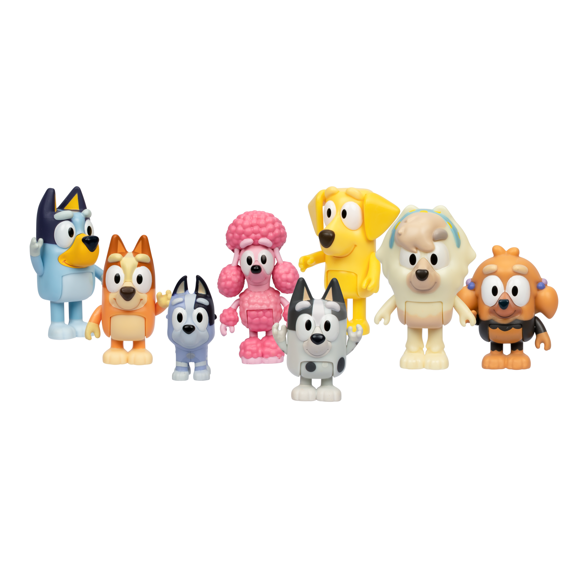 Pack 8 Figuras Articuladas Amigos Del Vecindario Bluey-6