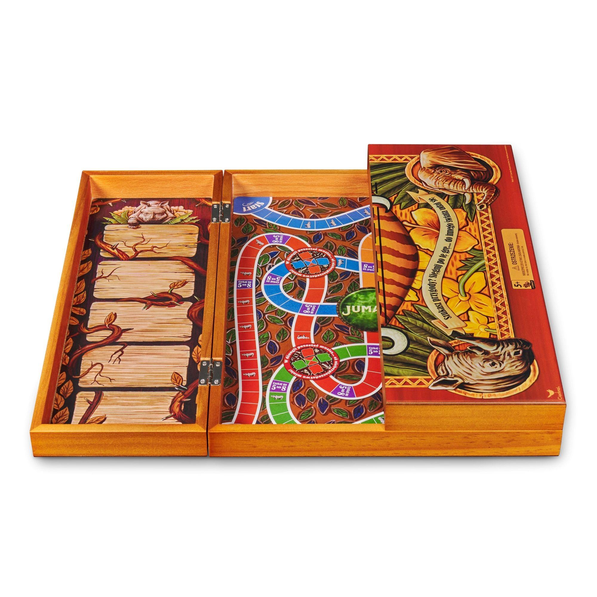 Juego De Mesa Jumanji Edicion Clasica Caja De Madera-2