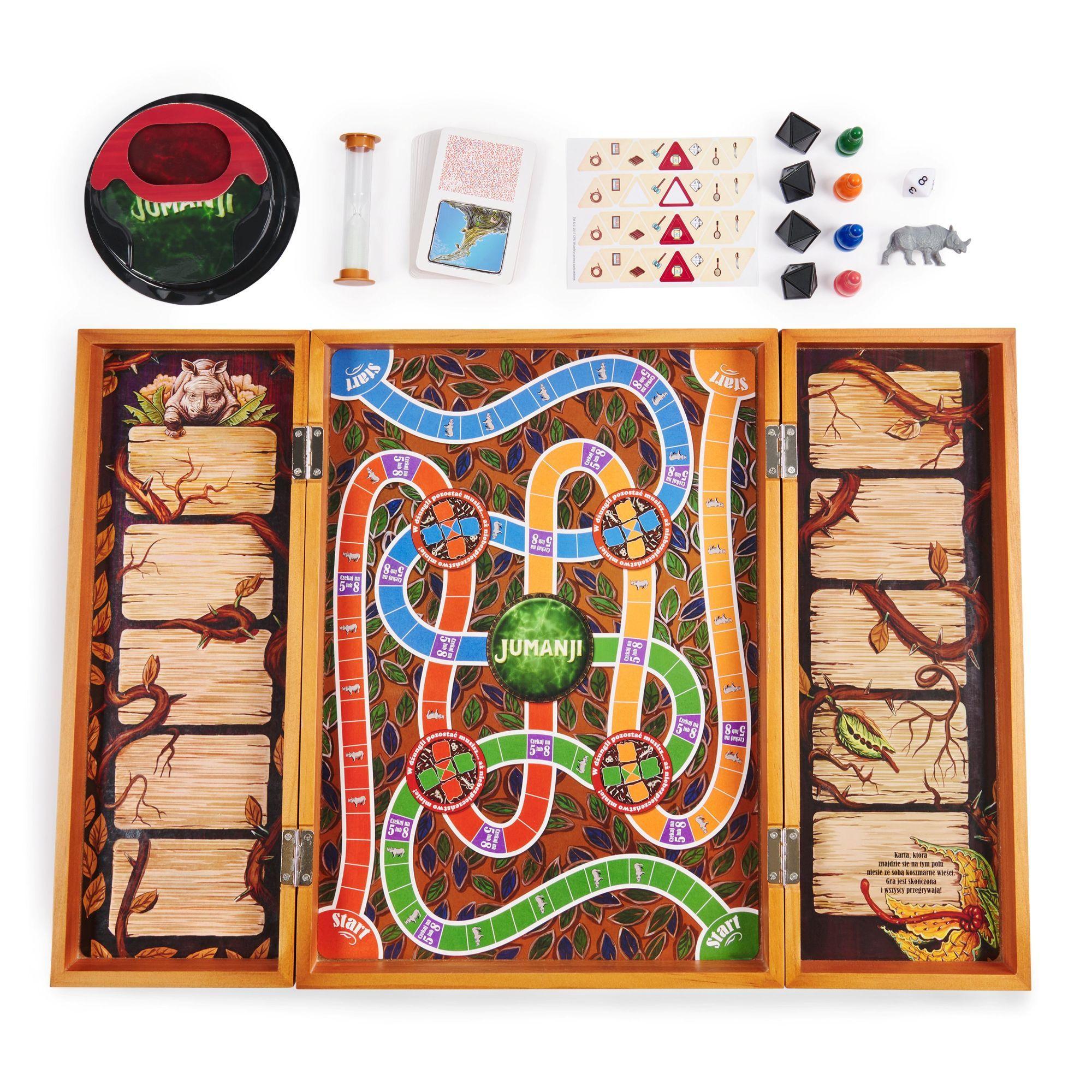 Juego De Mesa Jumanji Edicion Clasica Caja De Madera-6