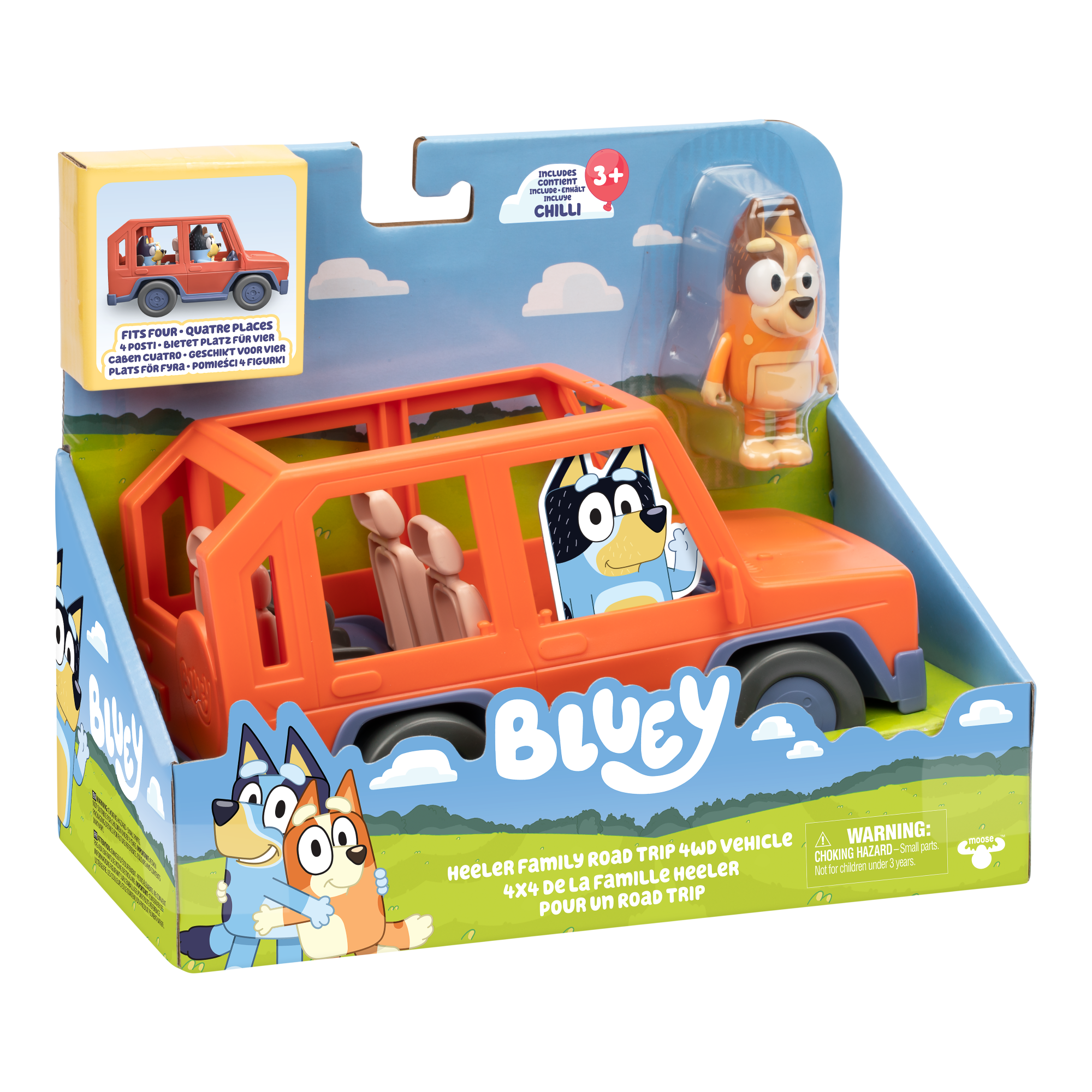 Vehículo Familiar Con Figura De Mamá Chilly Bluey-2