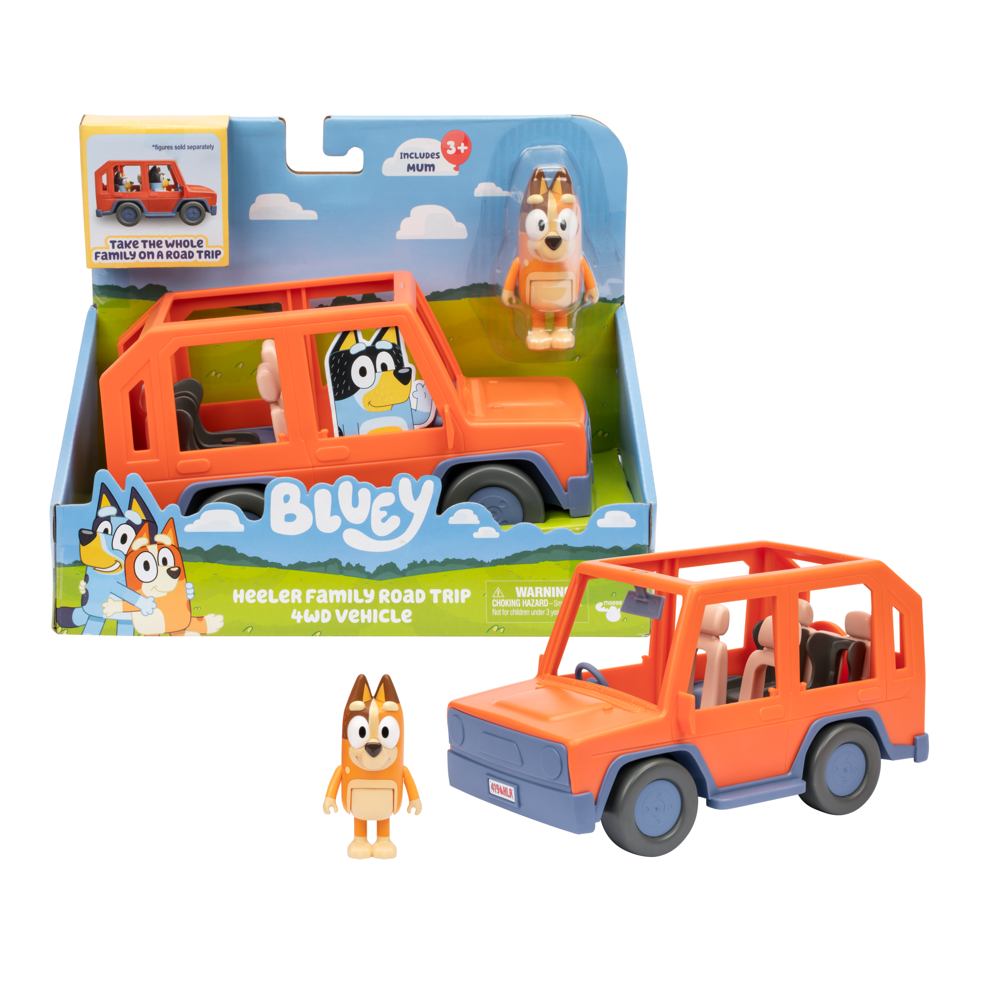 Vehículo Familiar Con Figura De Mamá Chilly Bluey-3