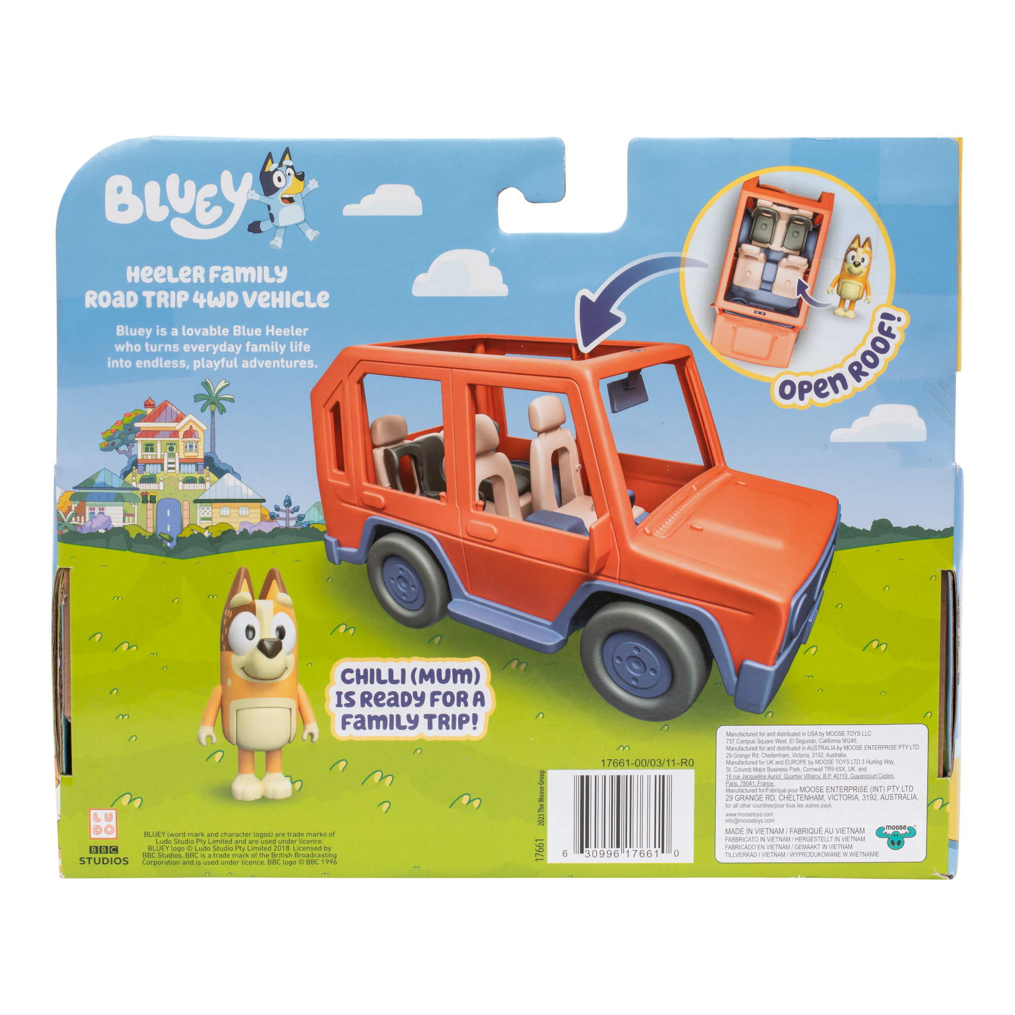 Vehículo Familiar Con Figura De Mamá Chilly Bluey-6