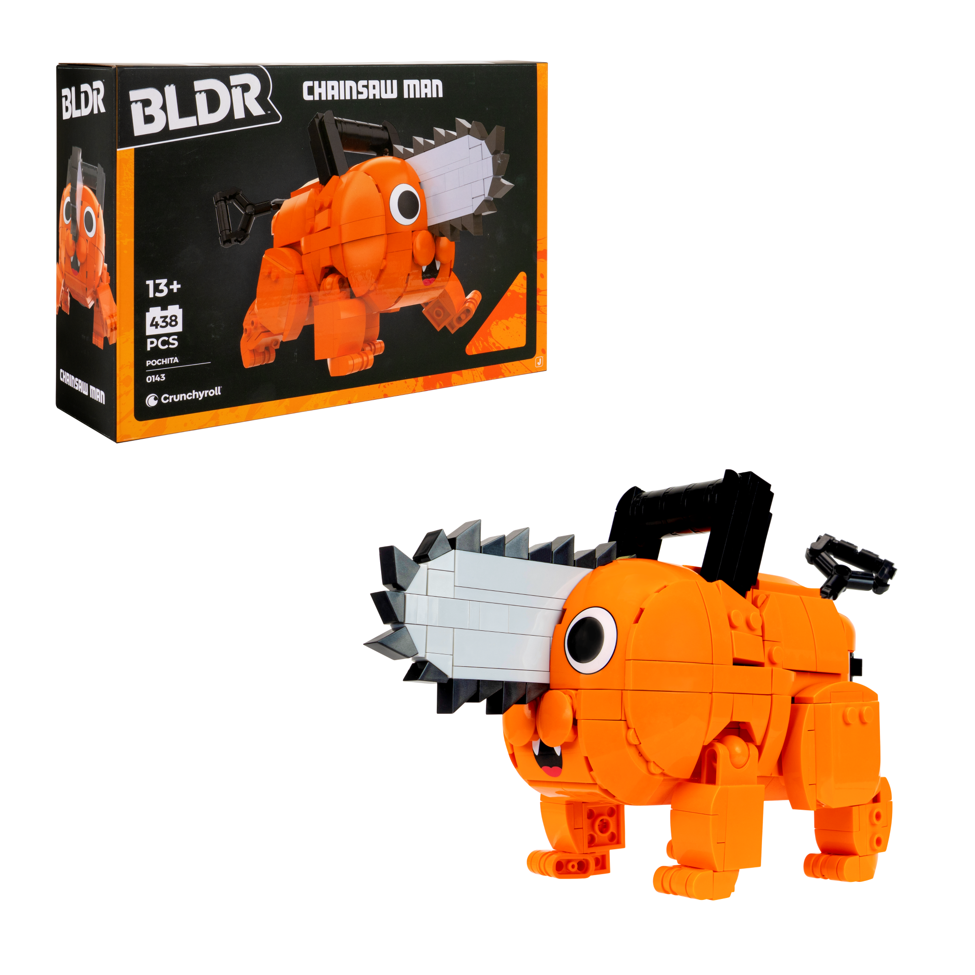 Set Armable Y Articulado De El Hombre Motosierra Hello Kitty-2