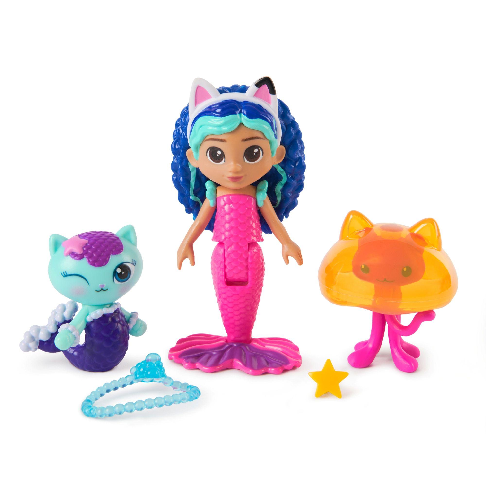 Pack 3 Figuras Amigos De Acuario La Casa De Muñecas De Gabby-2