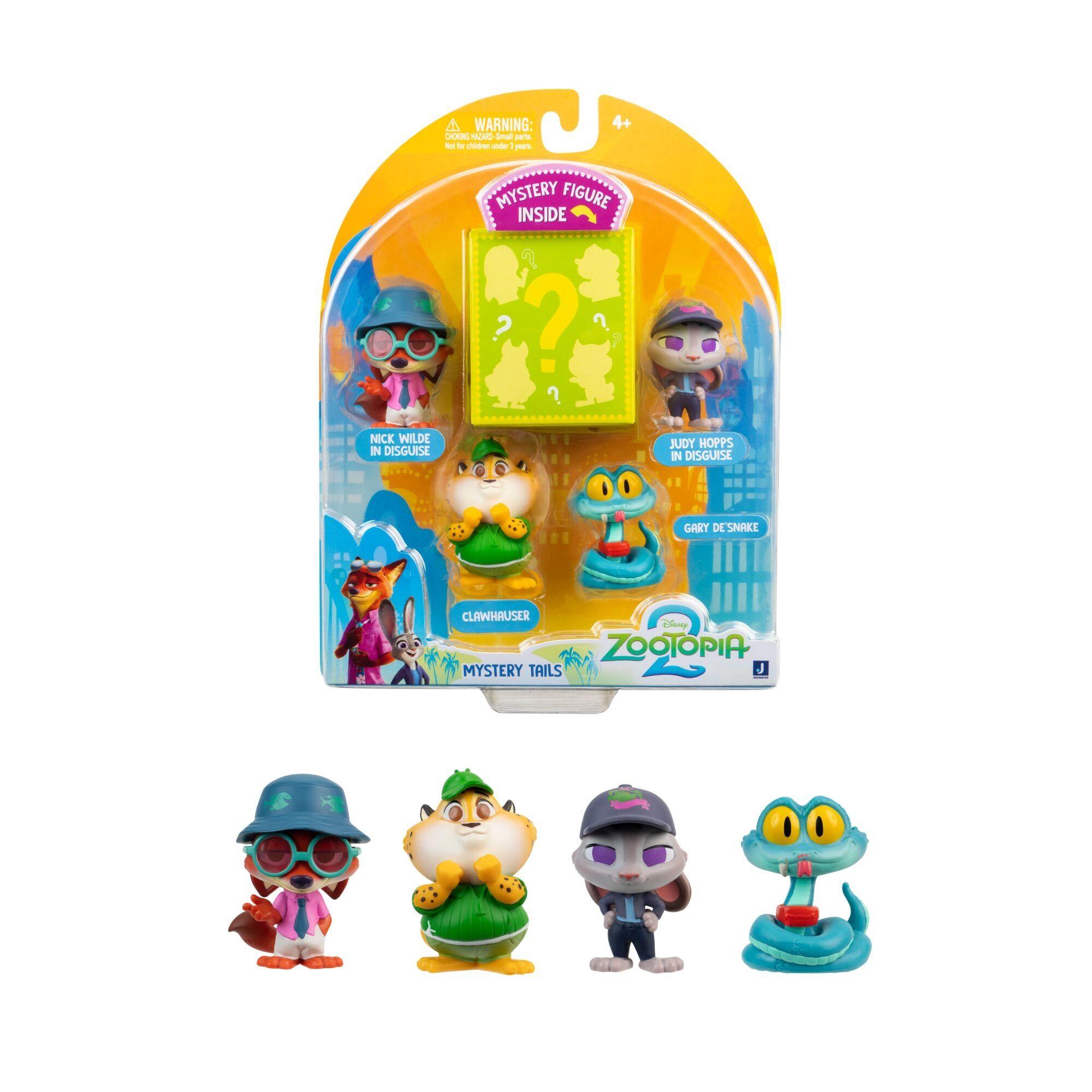 Set De 5 Mini Figuras Con 1 Misteriosa Zootopia-2