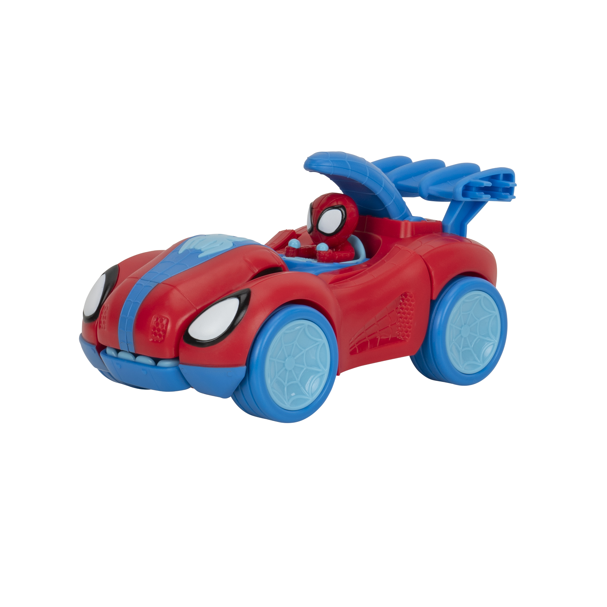 Vehículo De 20 Cm Transformable En Un Spidey Rex-2