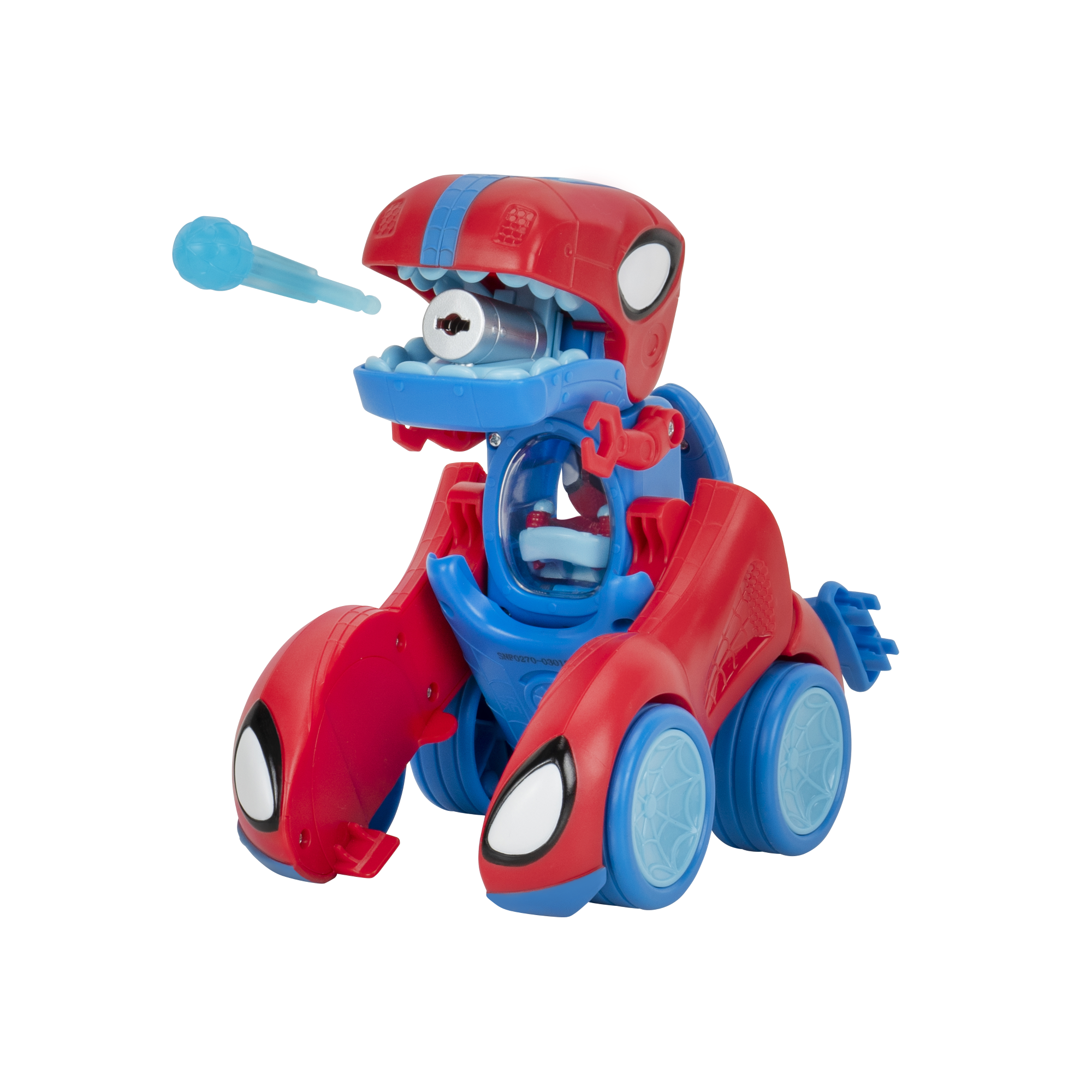 Vehículo De 20 Cm Transformable En Un Spidey Rex-4