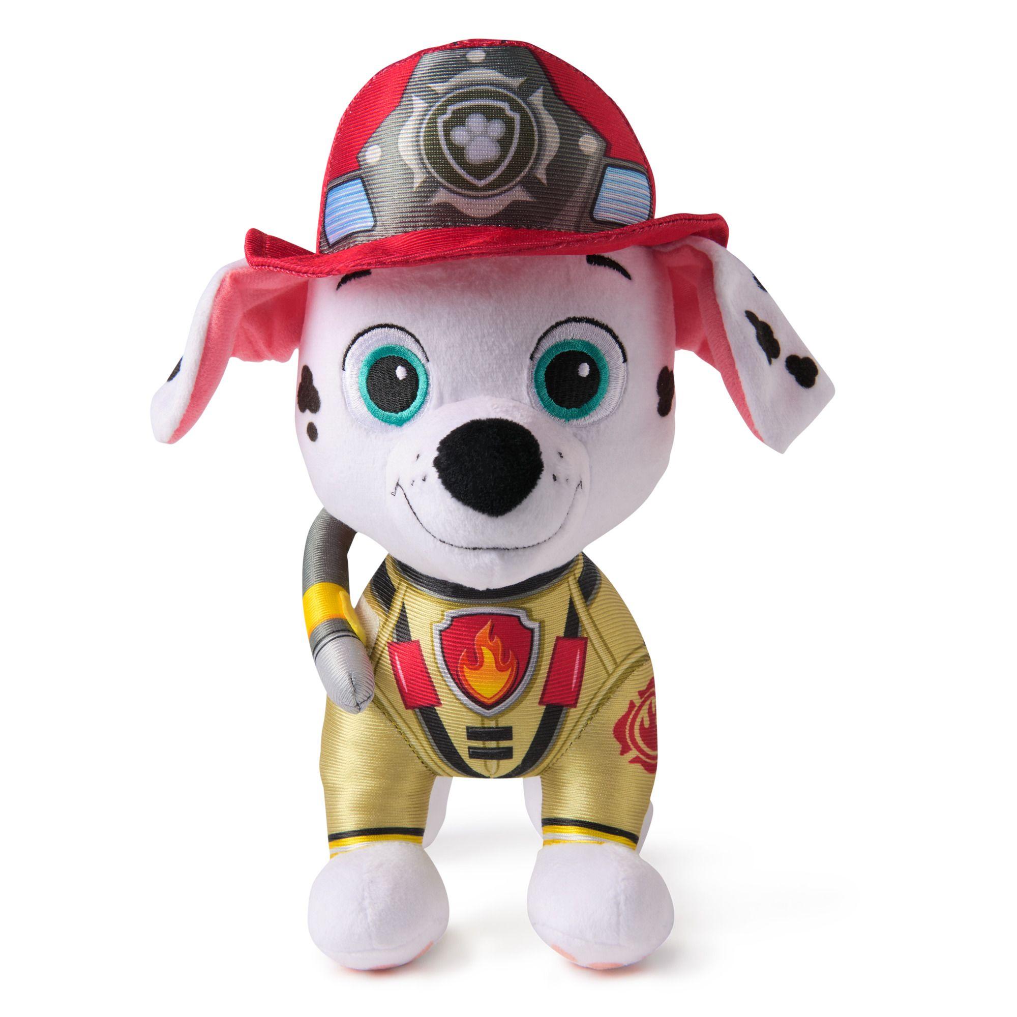 Peluche Marshall Blanco y Rojo 25 Centímetros Paw Patrol-2