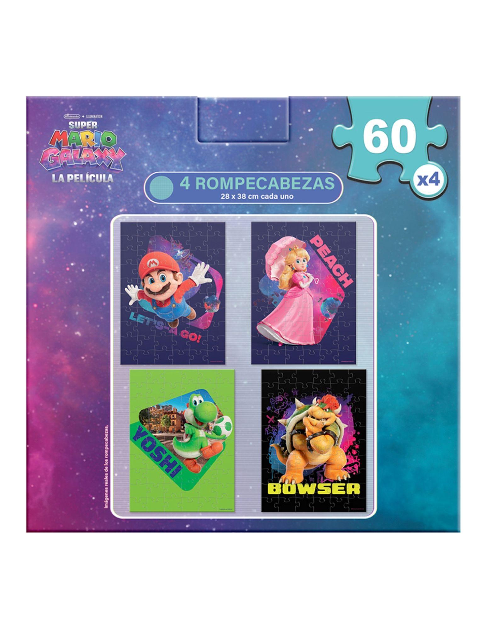 Puzzle 4 En 1 De 60 Piezas Cada Uno Mario Galaxy-4